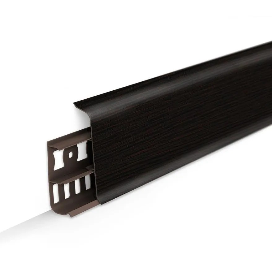 Плинтус с кабель-каналами 303 Венге темный 85мм