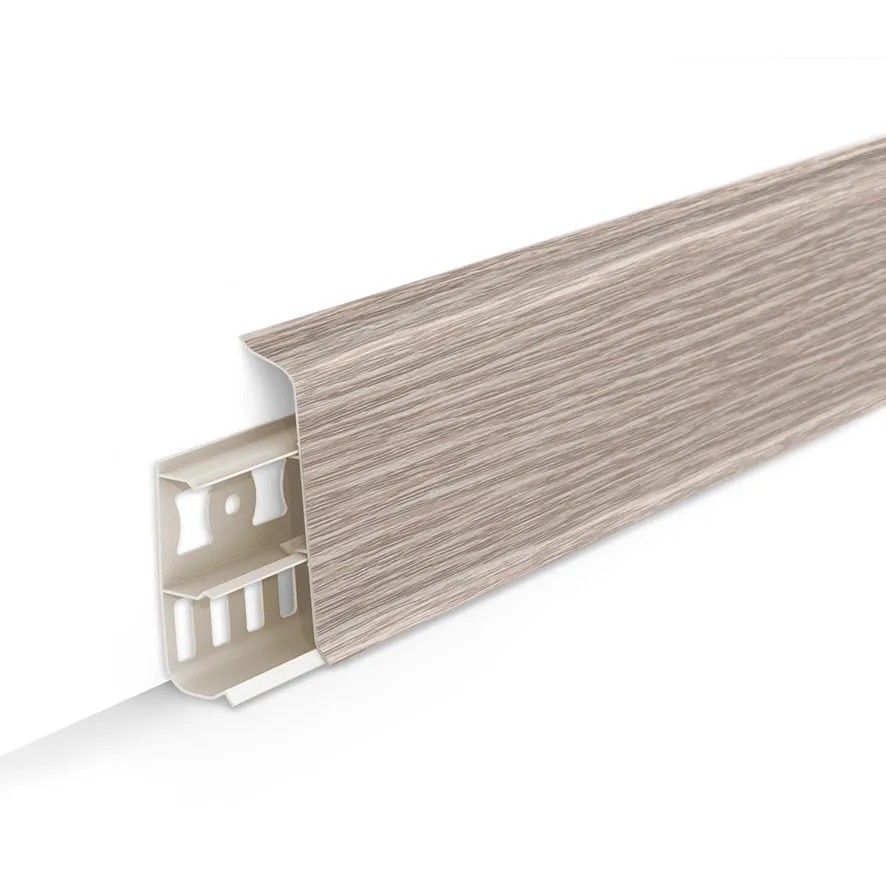 Плинтус с кабель-каналами 229 Дуб латте 70мм