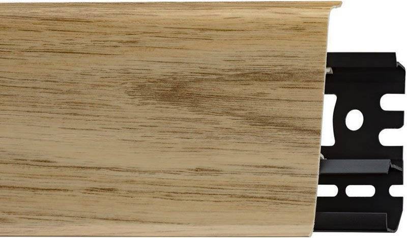 Плинтус со съемной панелью Дуб Винстоун 70мм (05)