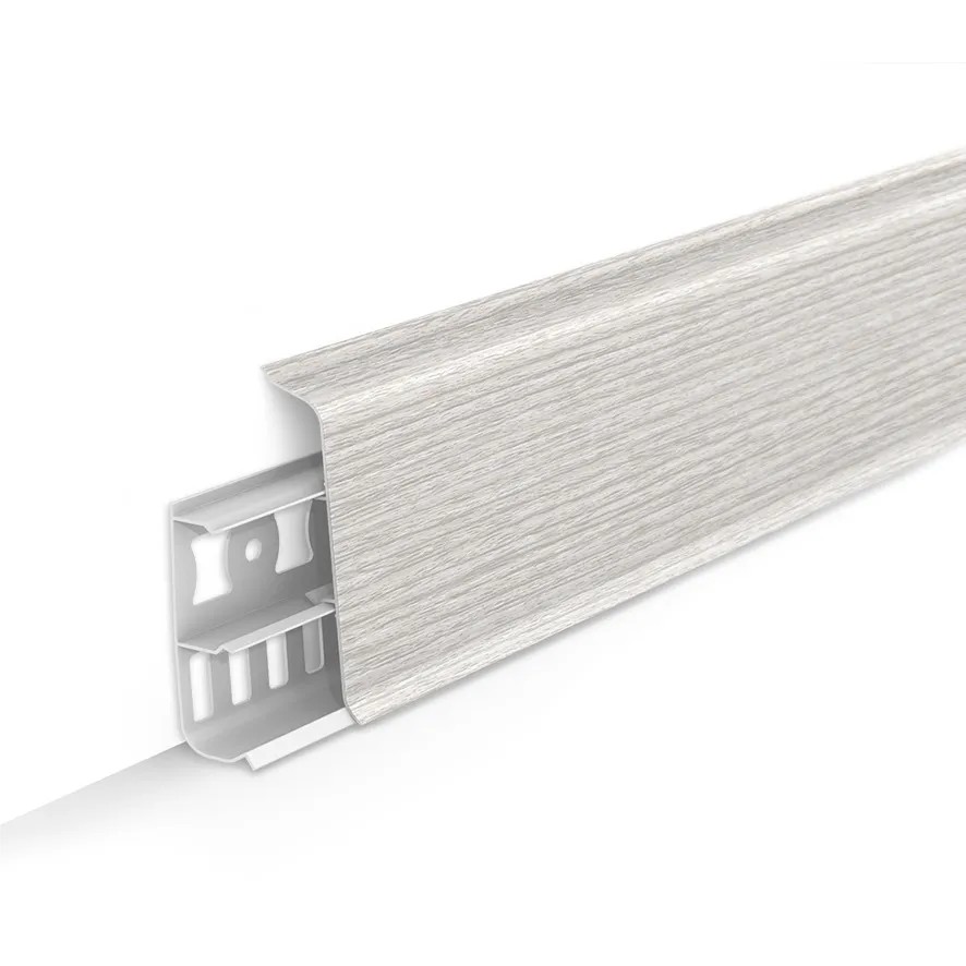 Плинтус с кабель-каналами 265 Клен патина 70мм