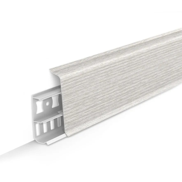 Плинтус с кабель-каналами 265 Клен патина 70мм