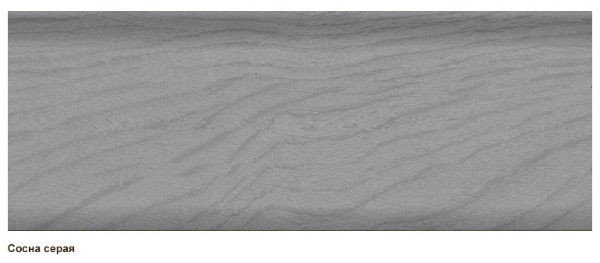Плинтус Чайка с мяг. краем Сосна Серая 58мм (ТР58 036)