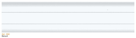 Плинтус Чайка с мяг.краем Белый 58мм (ТР 060)