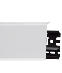 Плинтус со съемной панелью Белый Мат 70мм (40)