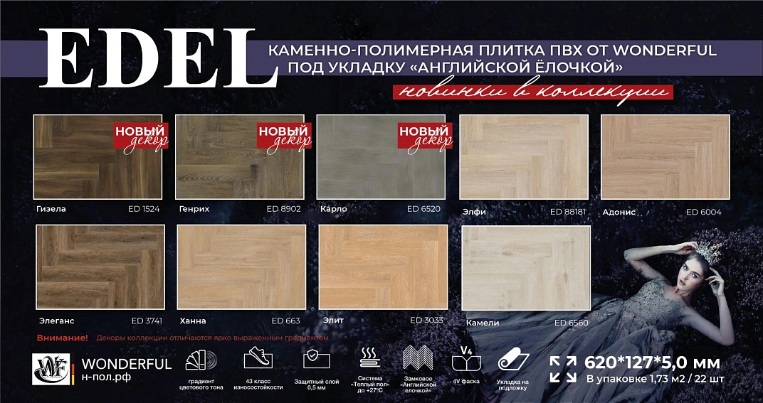 Новый декор в коллекции Edel